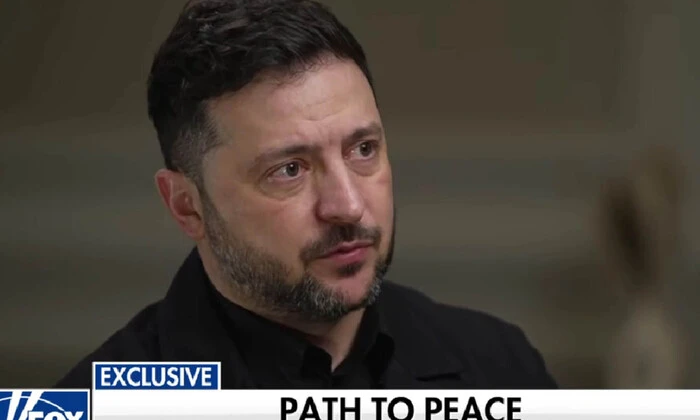 Zelensky during negotiations with the USA
