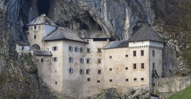 Predjama Castle on 123m cliff