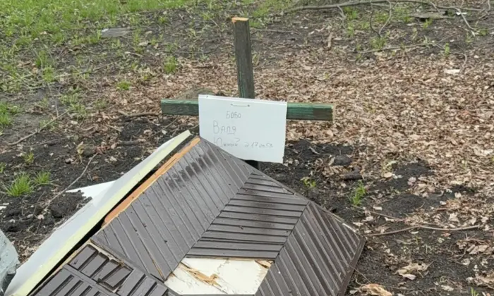 Могила во дворе дома