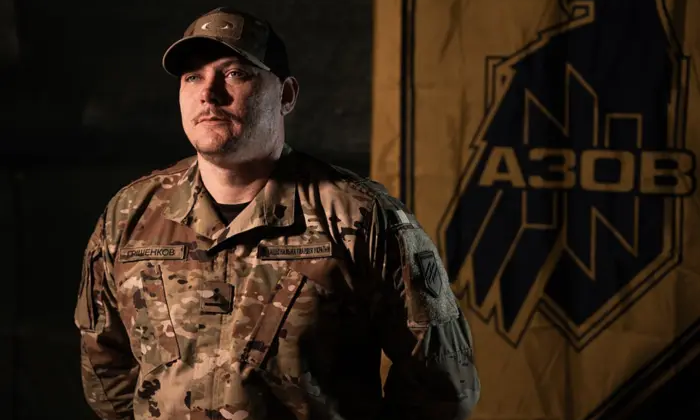 Бойовники бригади «Азов» в Маріуполі