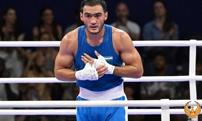 Действующий олимпийский чемпион во время тренировок