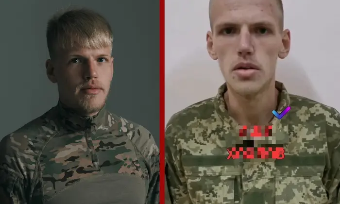 Азовец улыбается на допросе в Херсоне