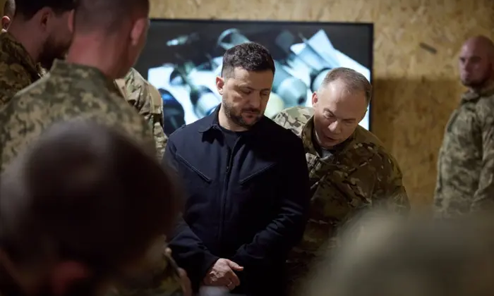 Zelensky discusses ammunition shortage with brigade