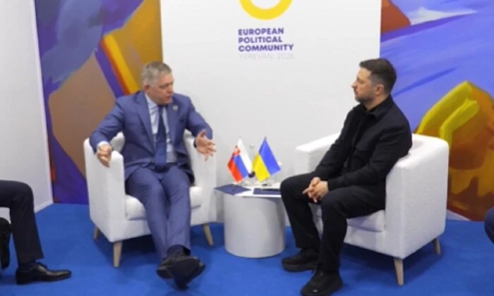 Зеленський та Фіцо на переговорах