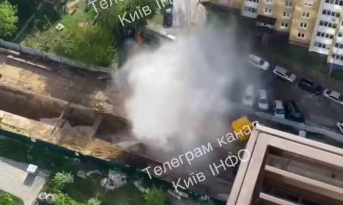 Затопленный участок строительства метро на Виноградаре