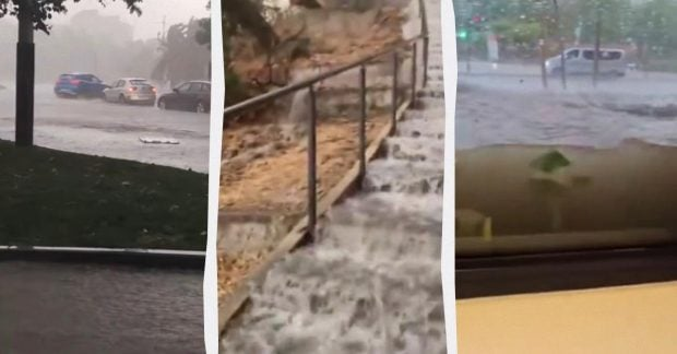 Powerful hailstorm hits Spanish city Jaén