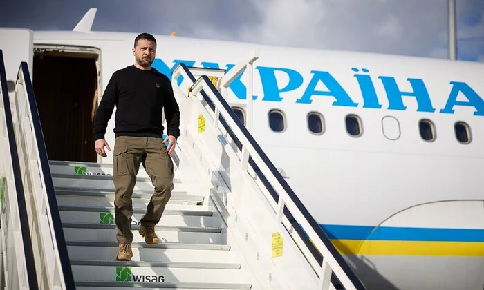 Літак Зеленського в аеропорті Польщі