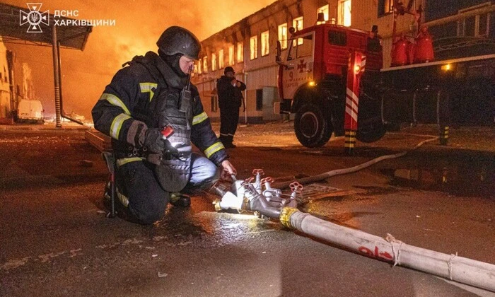 наслідки атаки газової труби Шахеді в Харкові