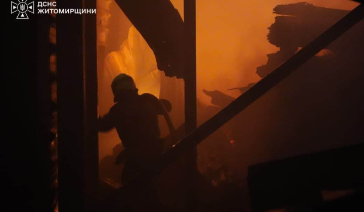 Пожар в Коростенском районе