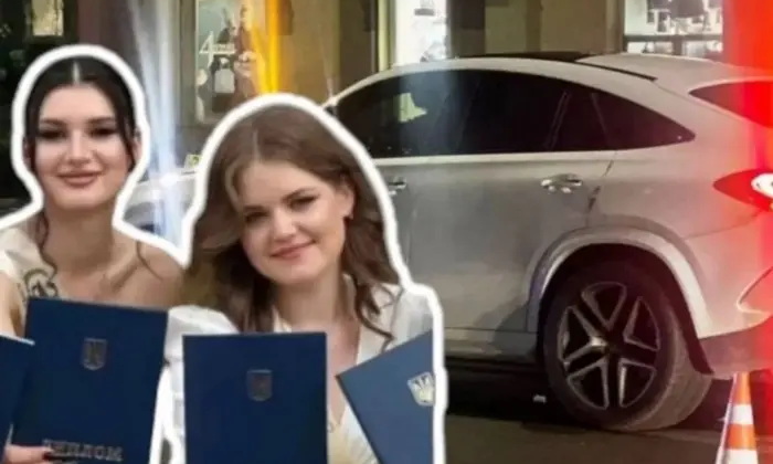 Пострадавшие девушки и водитель после ДТП