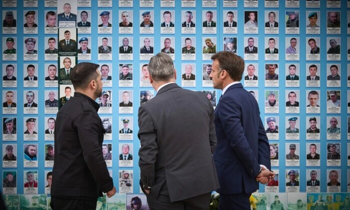 Зеленський, Макрон та Стармер у Києві