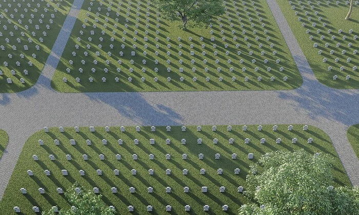 Будівництво військового цвинтаря під Києвом