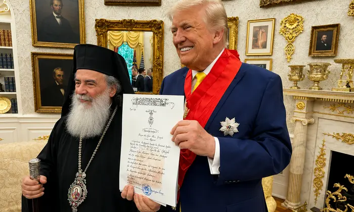 Trump and Jerusalem Patriarch