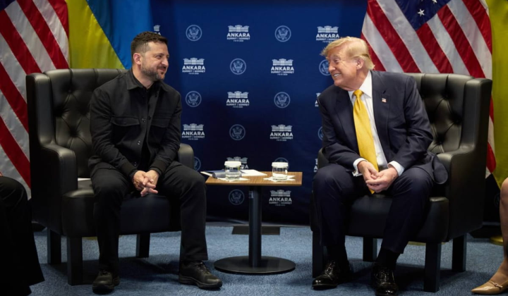 Зеленский и Трамп на встрече