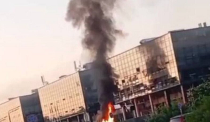 Пожар в техnopарке 'Элма' в Зеленограде