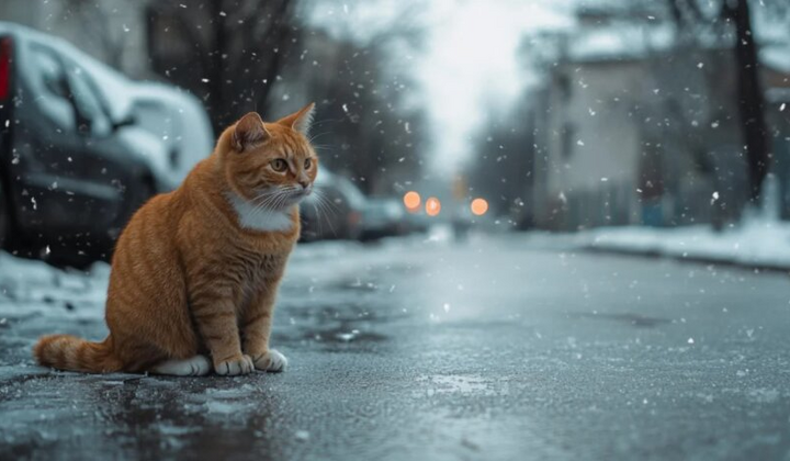 Арктический холод со снегом в апреле