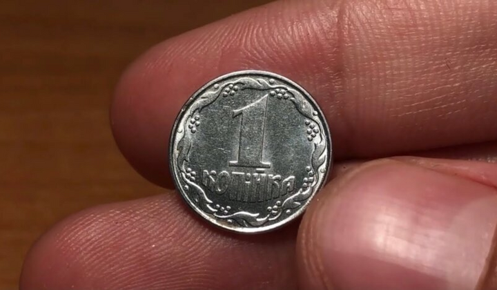 Цінна копійка в руках чоловіка