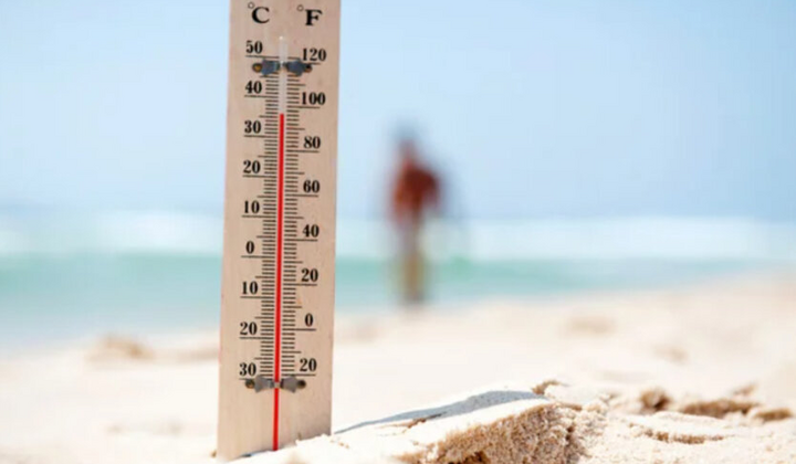 Карта України з відображеними регіонами теплової спеки