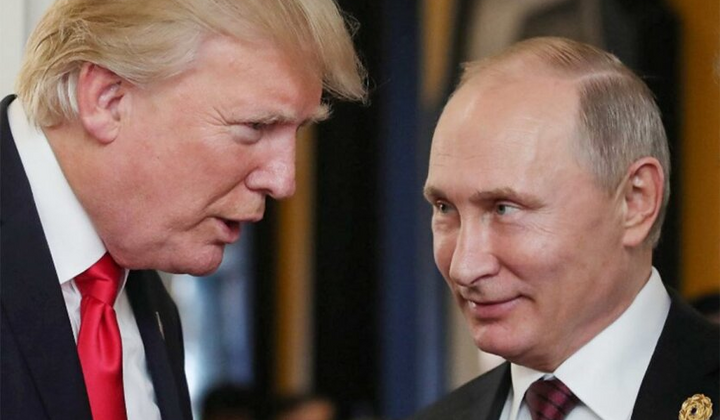 Путін і Трамп на переговорах