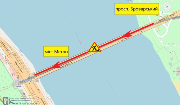 Ремонт моста в Києві: об'їзд та терміни