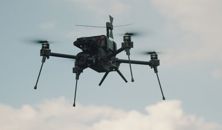 A couple helps a drone destroy saboteurs