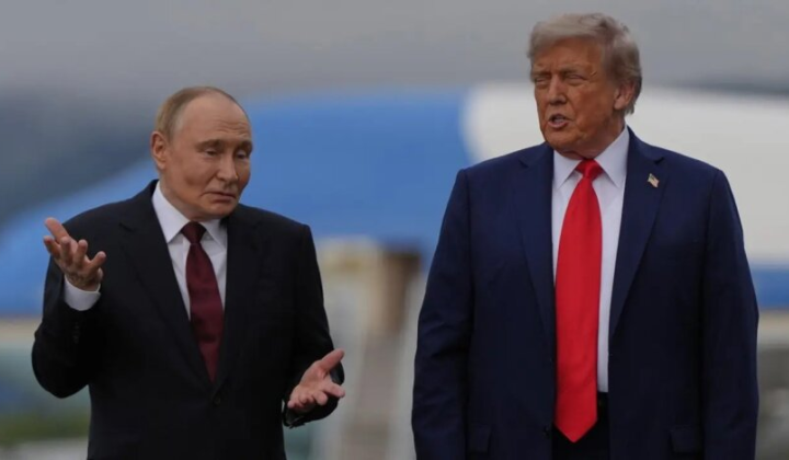 Зображення Трампа та Путіна разом