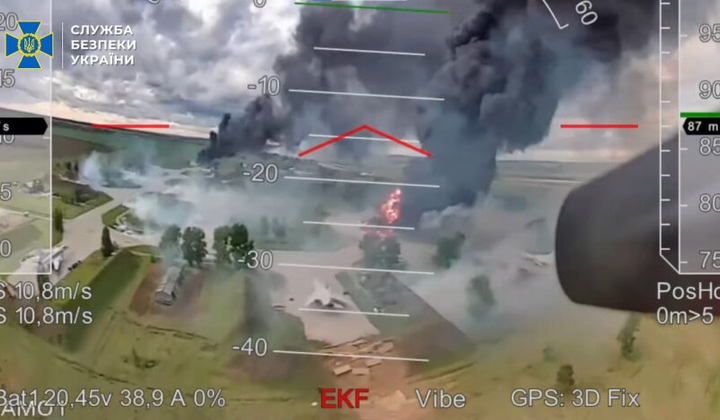 Удар по російському бомбардувальнику Ту-22М3