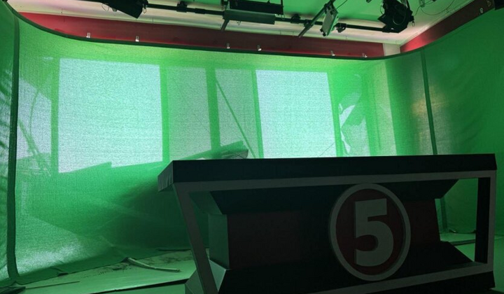 Руїни телестудії '5 каналу' після нічного удару