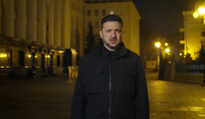 Zelensky at the Coalition meeting