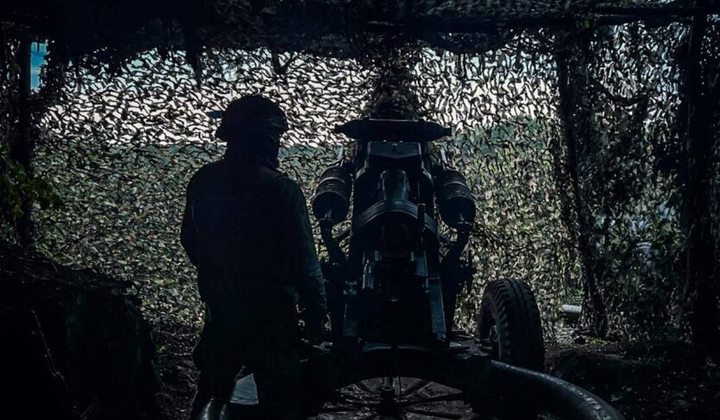 Military on motorcycles in action