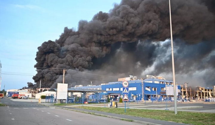 Последствия ракетного удара на Мукачево