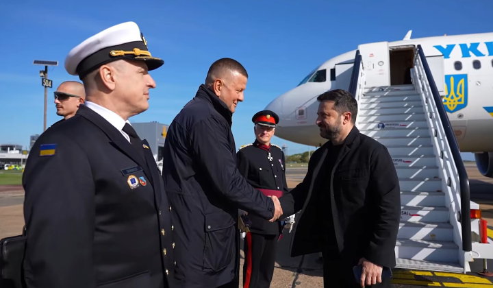 Zelensky with the Prime Minister of Great Britain