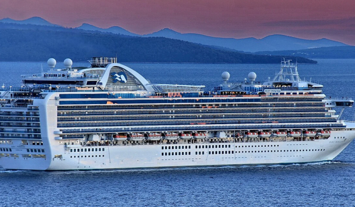 Fire on the cruise ship Ruby Princess