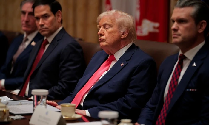 Two people negotiating at the table