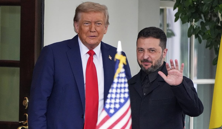 Зеленський та Трамп на переговорах