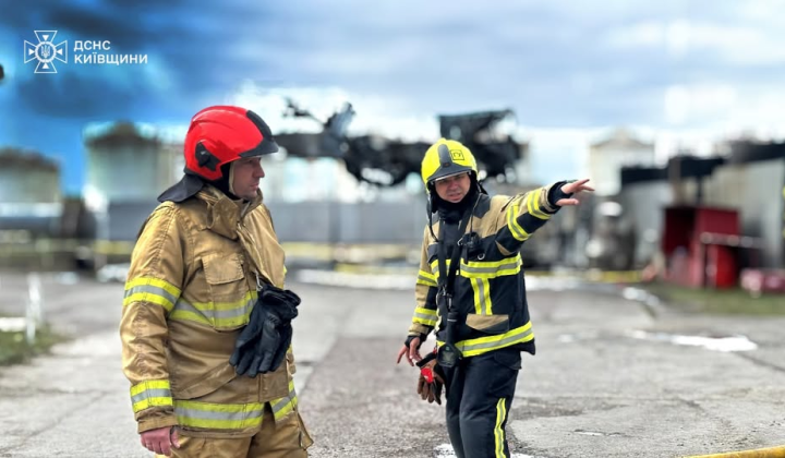 Ликвидация масштабного пожара на Киевщине