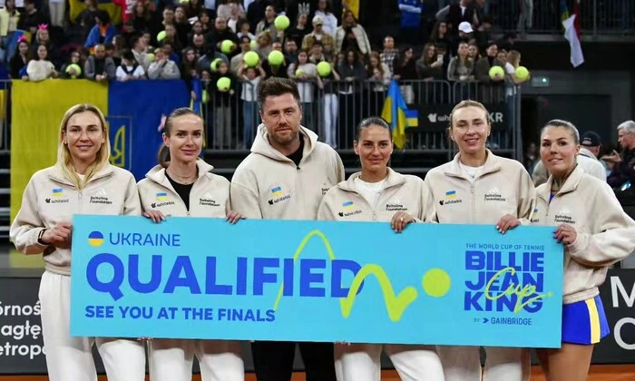 Team Ukraine on the fifth place of Billie Jean King Cup