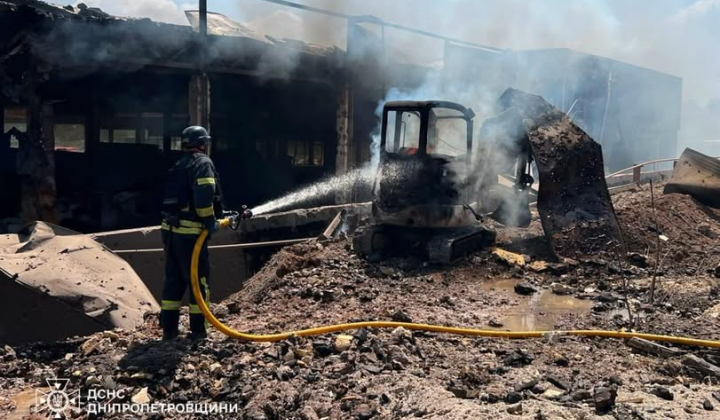 Consequences of missile strike on Kryvyi Rih