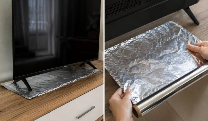 Under the TV: Why a Sheet of Aluminum Foil Is a Trick Worth Knowing