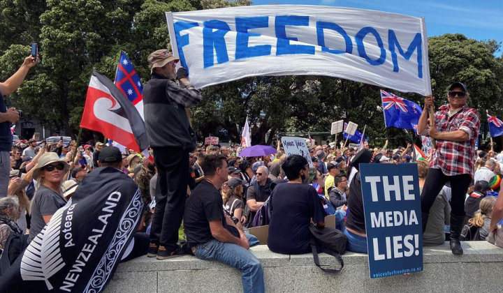 Протесты против ковида в Новой Зеландии