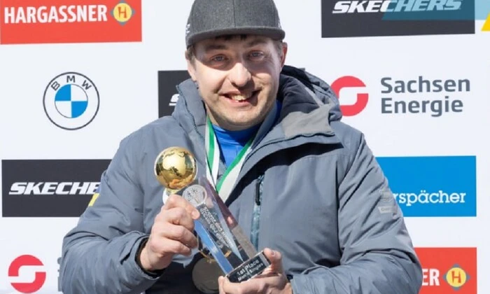 Three Ukrainian athletes with Nations Cup
