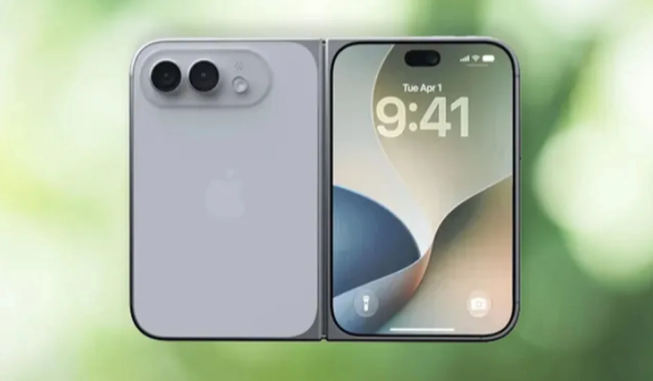 First foldable iPhone Duo with Apple Pencil