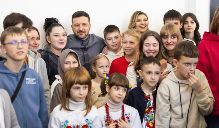 Children of fallen defenders visited Saint Sophia's Cathedral