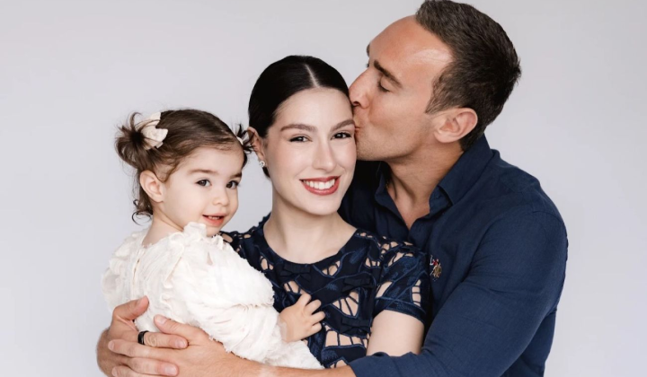 Irakli Makatsaria and Liza Chichua with their children by their 4th wedding anniversary