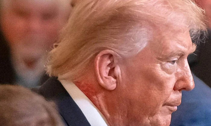 Red spots and bruises on Trump