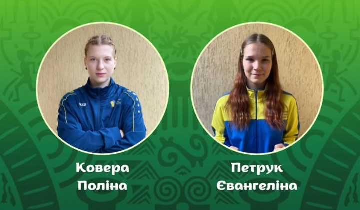 Polina Kovra and Yevangelyna Petruk in boxing