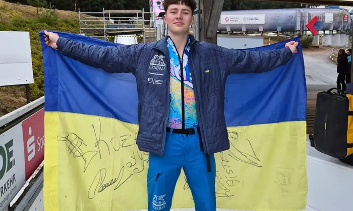 Ukrainian skeleton racer with two gold medals