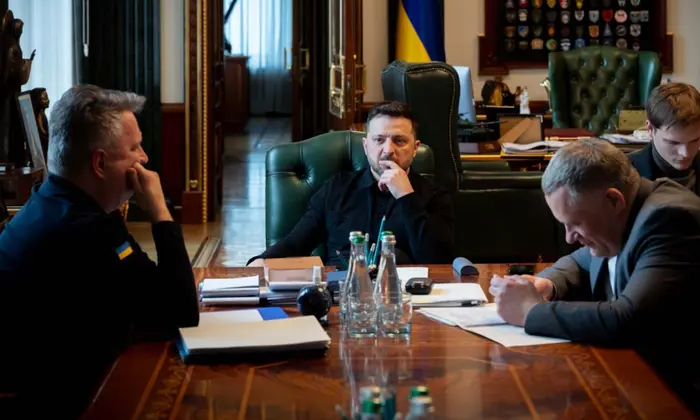 Flag of Ukraine against European Union background