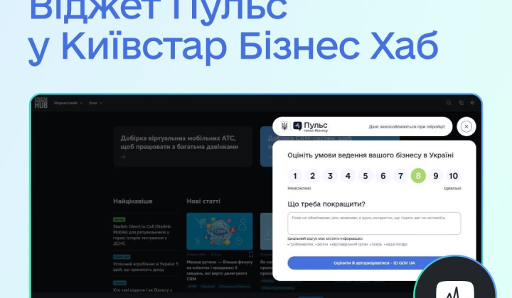 Ministry of Economy and Kyivstar logos together