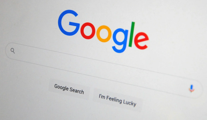 Google logo and Gemini graphic representation
